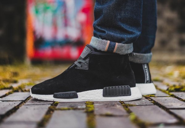 chaussure Adidas NMD C1 Chukka Boost Suede Core Black pas cher (4)