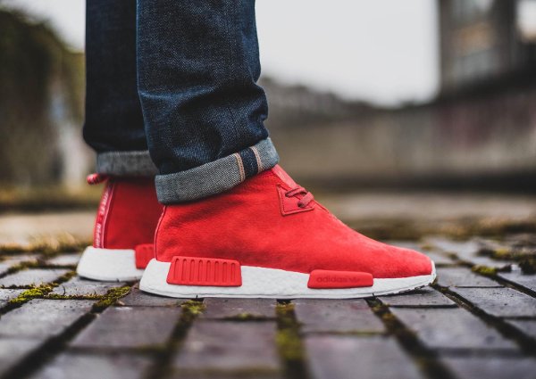 chaussure Adidas NMD C1 Chukka Boost Suede Lush Red pas cher