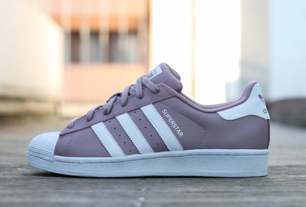 chaussure Adidas Superstar W Blanch Purple (1)