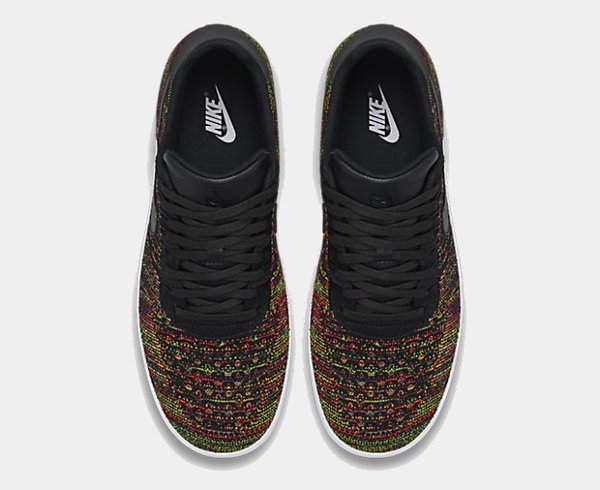 chaussure Nike Air Force 1 Low Ultra Flyknit SP Black Bright Crimson (7)