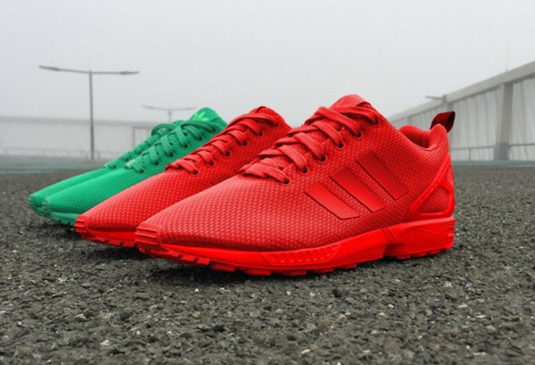 zx flux rouge fluo