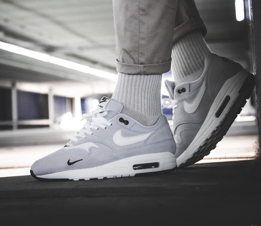 nike air max 1 mini swoosh grey