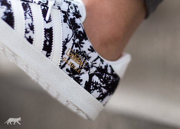 Adidas Gazelle OG W Print floral Black White (3)