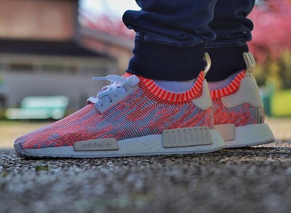 Adidas NMD R1 Primeknit White Solar Red - @frems