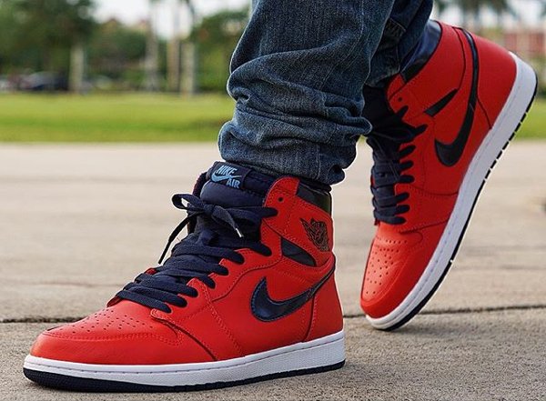 Basket Air Jordan 1 Retro High OG David Letterman Light Crimson (2)