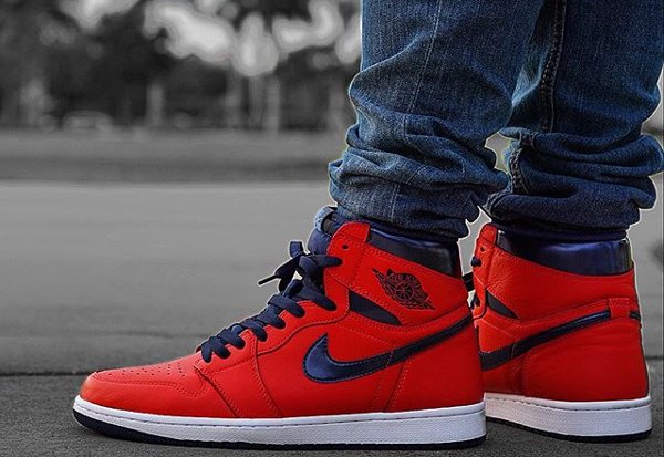 Basket Air Jordan 1 Retro High OG David Letterman Light Crimson (3)