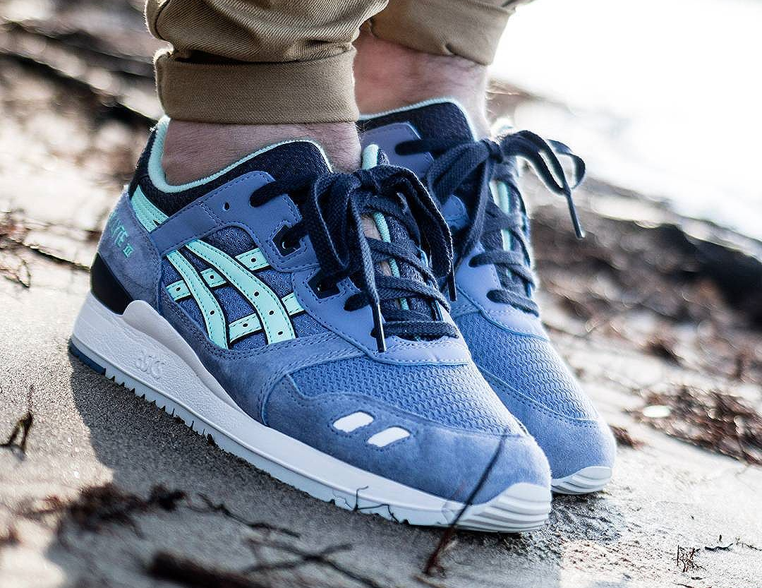 asics femme gel lyte 3 bleu