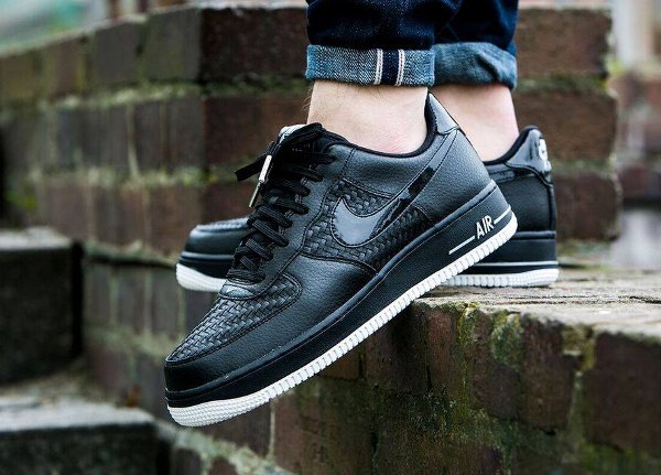 Basket Nike Air Force 1 Low 07 LV8 Woven Black (1)