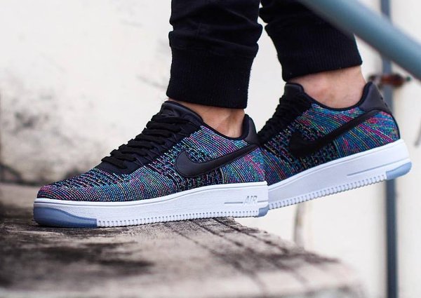 Basket Nike Air Force 1 Ultra Flyknit Low Multicolor Blue Lagoon pas cher (3)