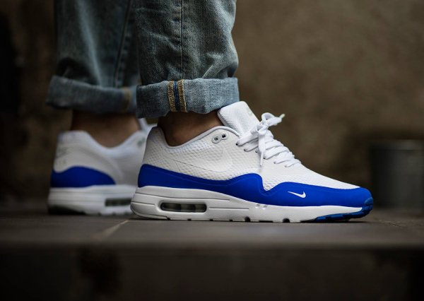 Basket Nike Air Max 1 Ultra Essential Mini Swoosh Racer Blue (1)