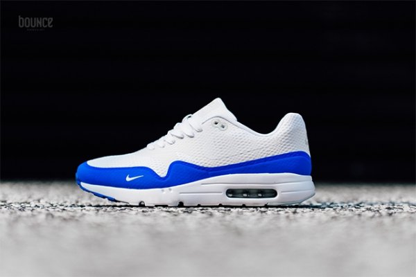 Basket Nike Air Max 1 Ultra Essential Mini Swoosh White Racer Blue (2)