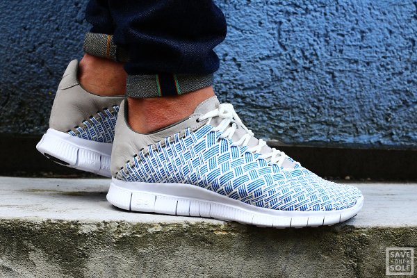 Basket Nike Free Inneva Woven Fountain Blue pas cher (1)