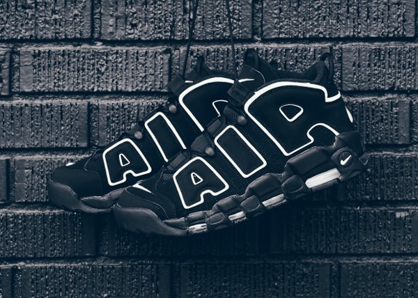 Chaussure Nike Air More Uptempo OG noire retro 2016 pas cher (8)