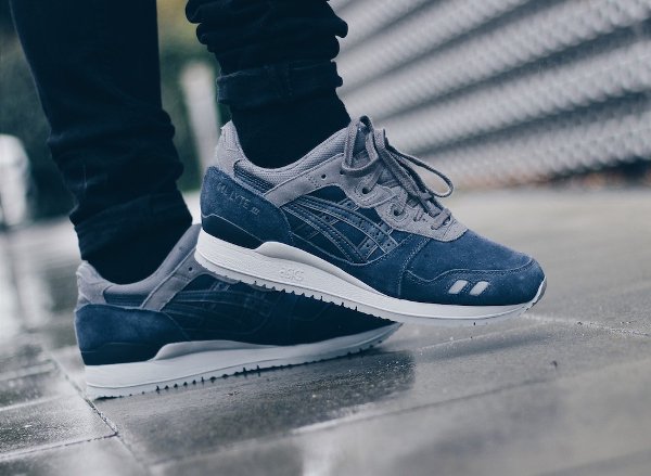 basket Asics Gel Lyte 3 Suede Navy CUD 02 pas cher (2)