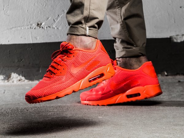 basket Nike Air Max 90 Ultra Breathe Total Crimson (rouge) (1)