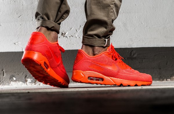 basket Nike Air Max 90 Ultra Breathe Total Crimson (rouge) (3)