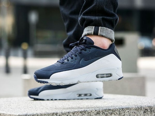 basket Nike Air Max 90 Ultra Moire Obsidian Pure Platinum pas cher (1)