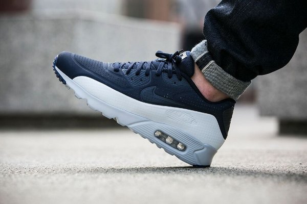 basket Nike Air Max 90 Ultra Moire Obsidian Pure Platinum pas cher (2)