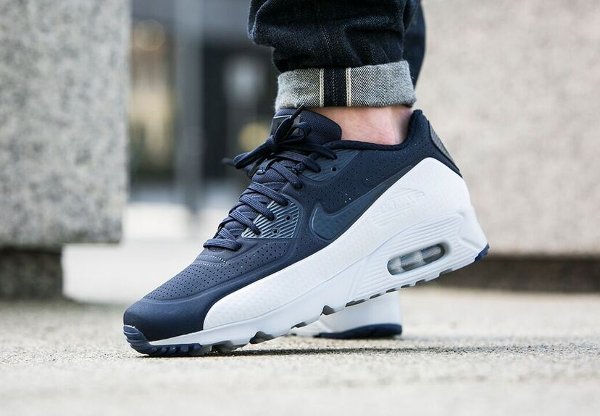 basket Nike Air Max 90 Ultra Moire Obsidian Pure Platinum pas cher (3)