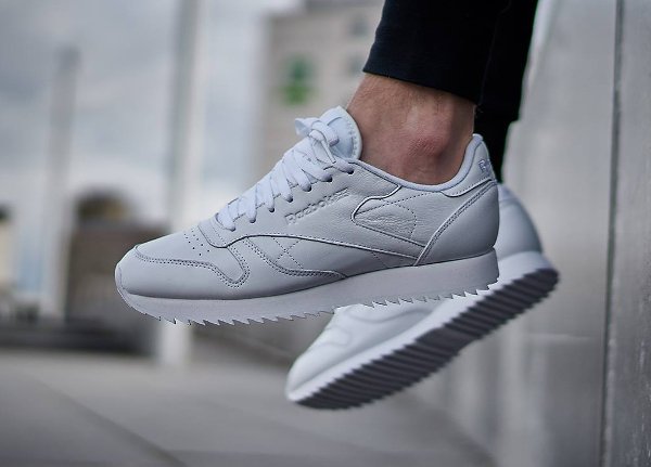 reebok classic leather grey mono