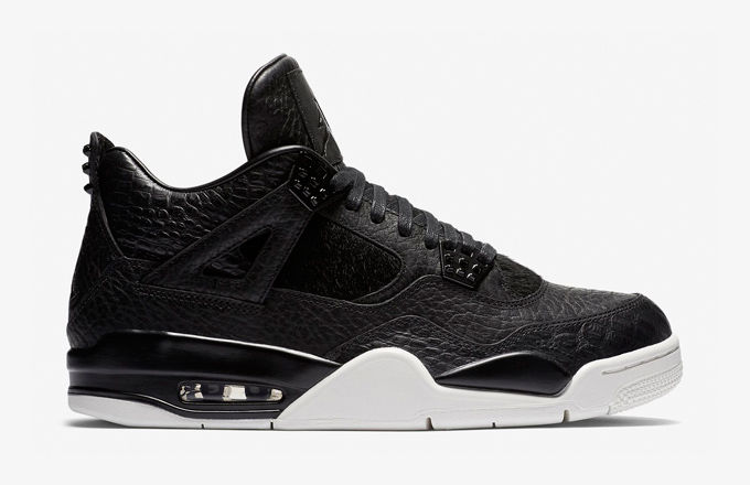 jordan 4 black leather