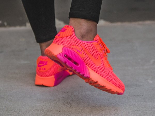 chaussure Nike Wmns Air Max 90 Ultra Breathe Total Crimson (2)