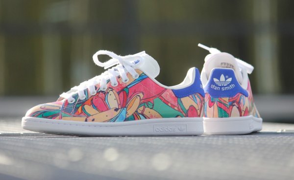 chaussure The Farm Company x Adidas Originals Stan Smith Lab Blue (3)