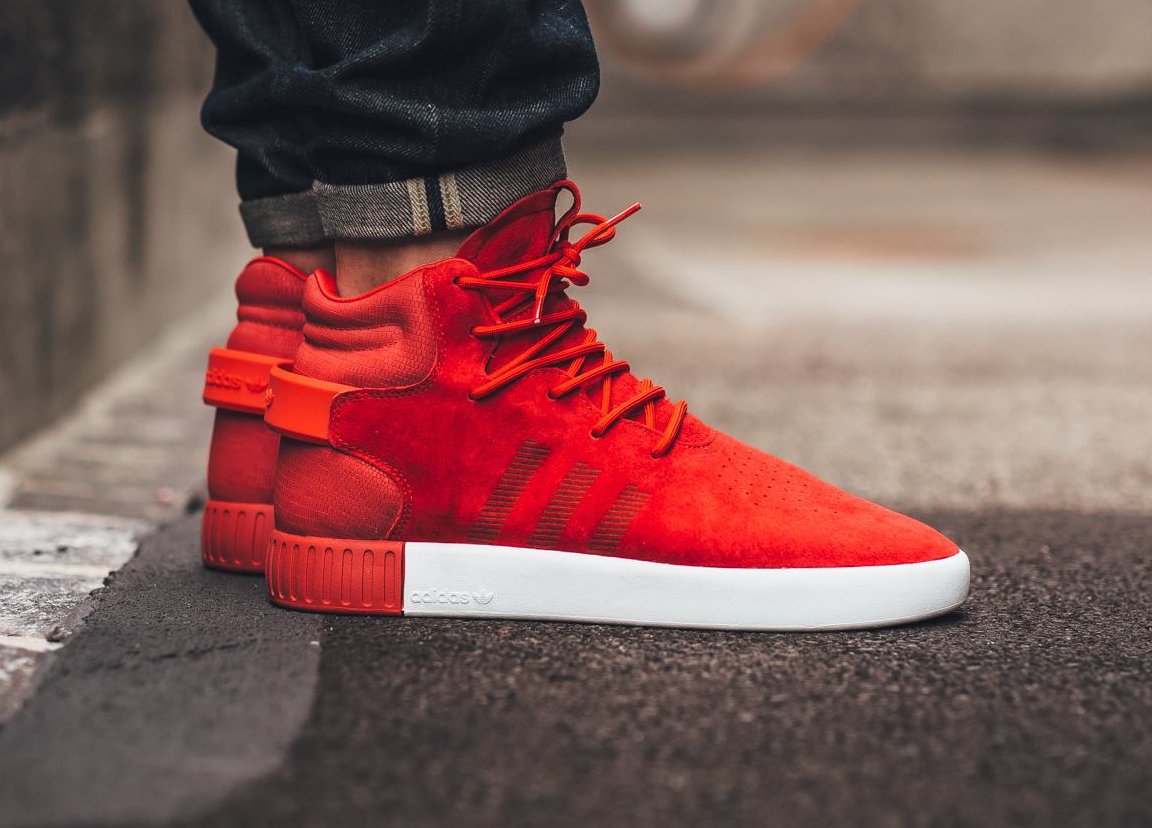 adidas tubular invader strap rouge