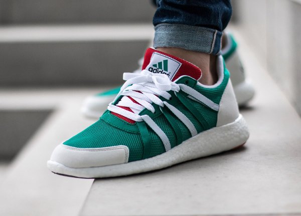 Basket Adidas EQT Racing 93 16 Boost OG Sub Green White Red (1)