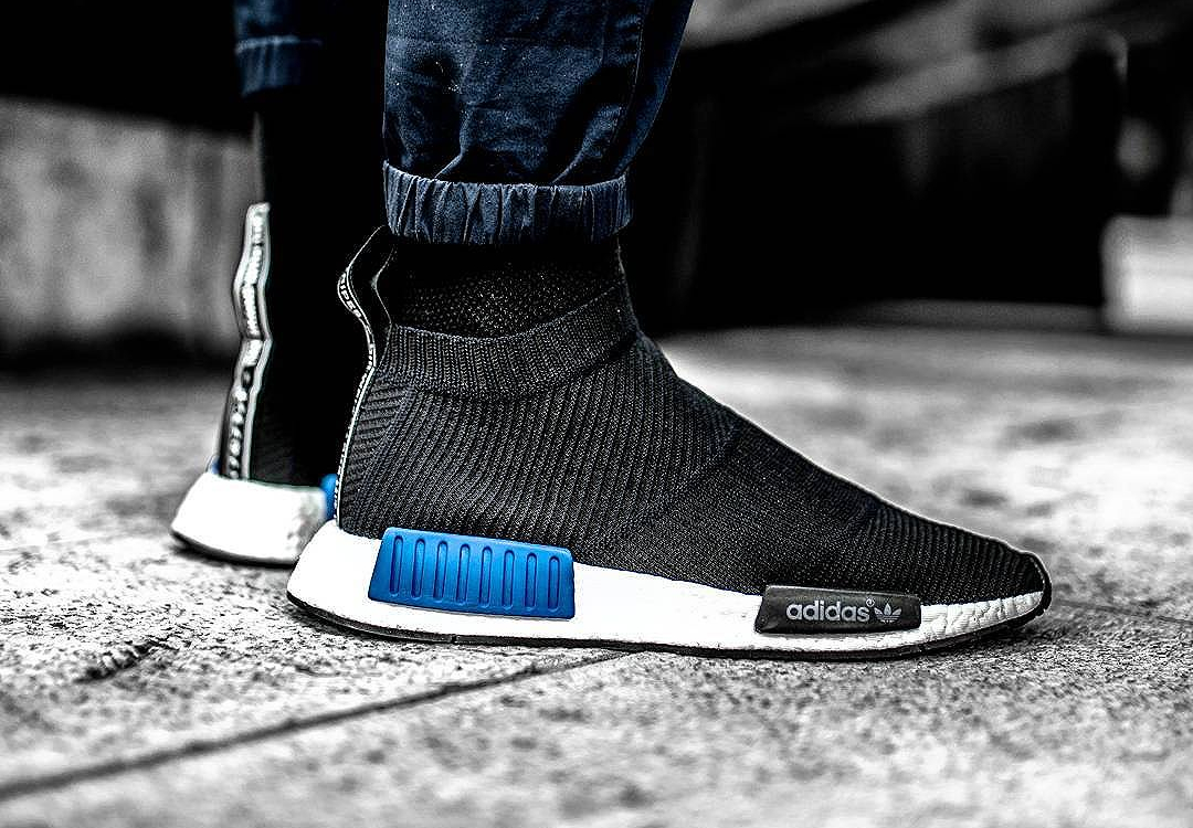 Nmd city sock 2024 primeknit black blue