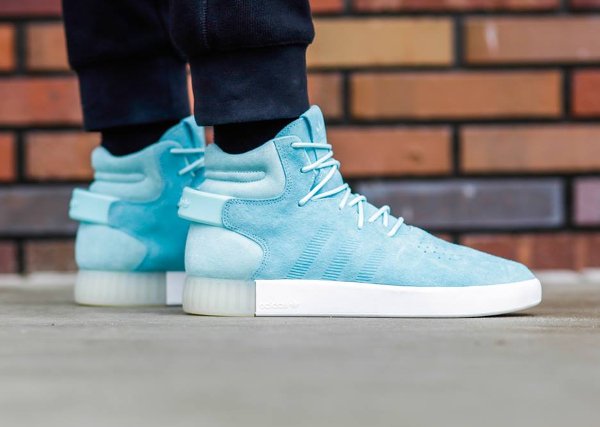 Basket Adidas Originals Tubular Invader Suede Clear Aqua