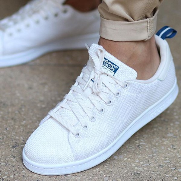 adidas stan smith knit blue