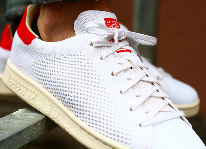 adidas primeknit stan smith red