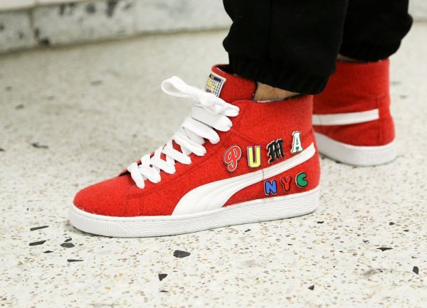 Basket Dee & Ricky x Puma Basket Mid Velcro Ribbon Red (1)