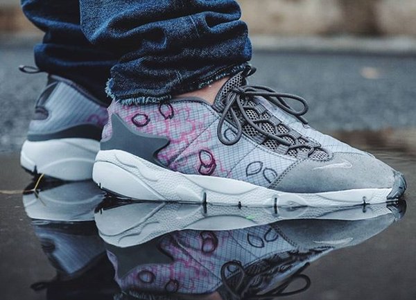 Basket Nike Air Footscape NM Sakura Cool Grey QS (fleurs de cerisier) (1)