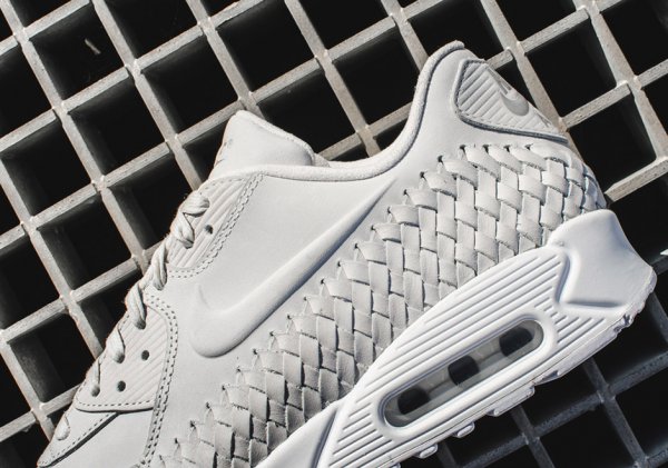 Basket Nike Air Max 90 PRM Woven Phantom White (2)