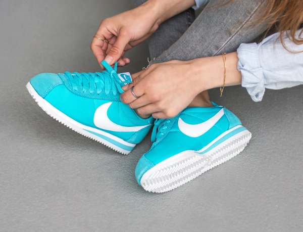 Basket Nike Classic Cortez 15 Nylon (Gamma Blue White) (3)