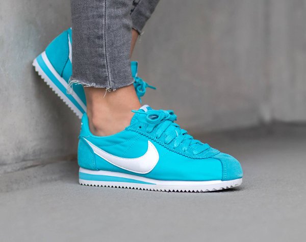 Basket Nike Classic Cortez 15 Nylon (Gamma Blue White) (4)