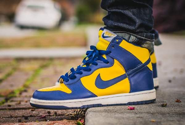 Basket Nike Dunk High Retro Michigan (2)