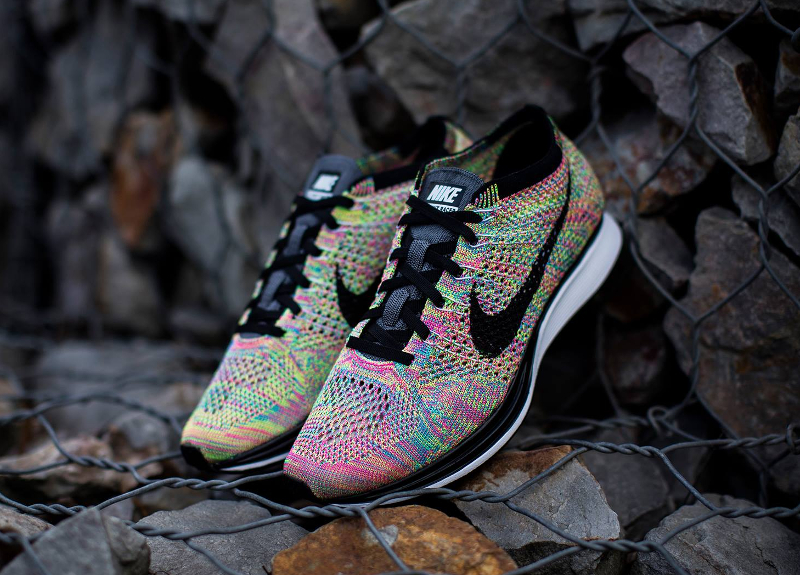 Nike Flyknit Racer Rainbow Multicolor 