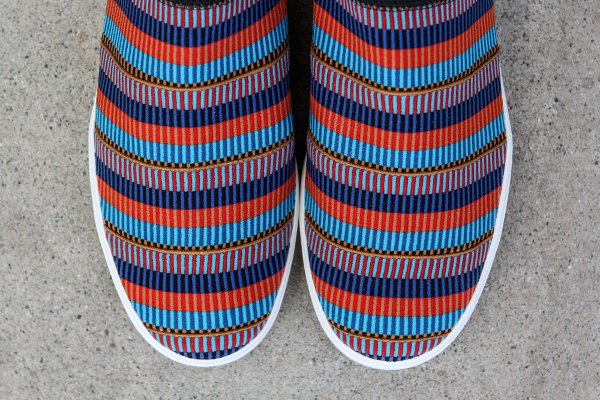 Basket Pharrell Williams x Adidas Consortium Elastic Slip On Pink Beach Multicolor (4)