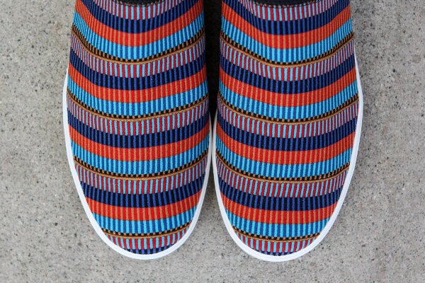Basket Pharrell Williams x Adidas Consortium Elastic Slip On Pink Beach Multicolor (4)