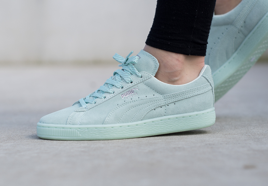 basket puma suede bleu