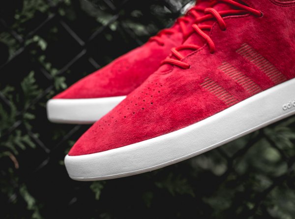 Chaussure Adidas Originals Tubular Invader Suede Red (rouge) (2)