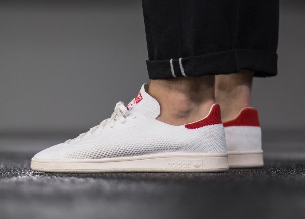 Chaussure Adidas Stan Smith OG PK (Footwear White Chalk White Red) (3)