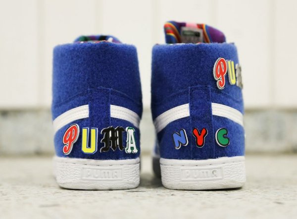 Chaussure Dee & Ricky x Puma Basket Mid Nautical Blue (2)