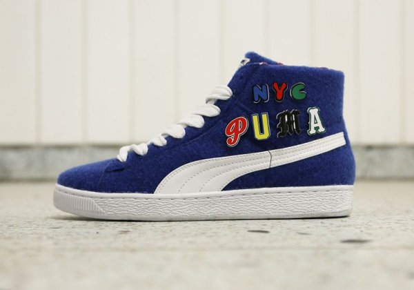 Chaussure Dee & Ricky x Puma Basket Mid Nautical Blue (3)