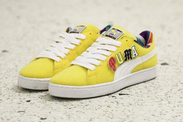 Chaussure Dee & Ricky x Puma Basket Vibrant Yellow (jaune) (1)