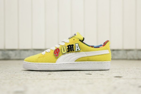 Chaussure Dee & Ricky x Puma Basket Vibrant Yellow (jaune) (2)