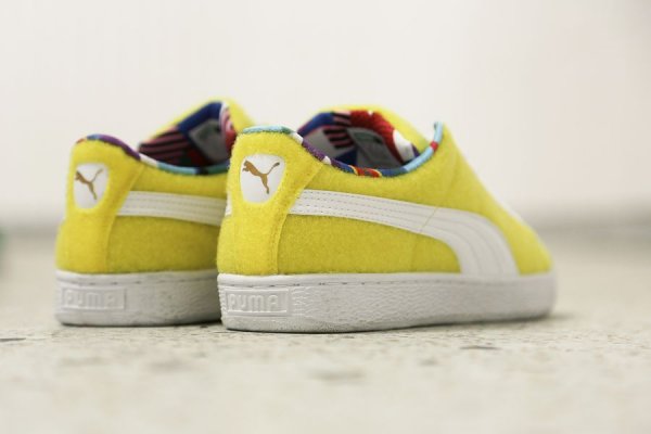 Chaussure Dee & Ricky x Puma Basket Vibrant Yellow (jaune) (3)